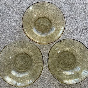 Set of 3 depression glass bowls